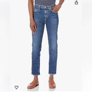 AG Adriano Goldschmied Women's Prima Mid Rise Cigarette Crop Jean